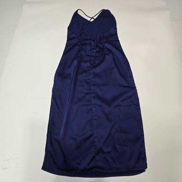 Superdown Frida Side Slit Dress in Navy - Picture 11 of 12